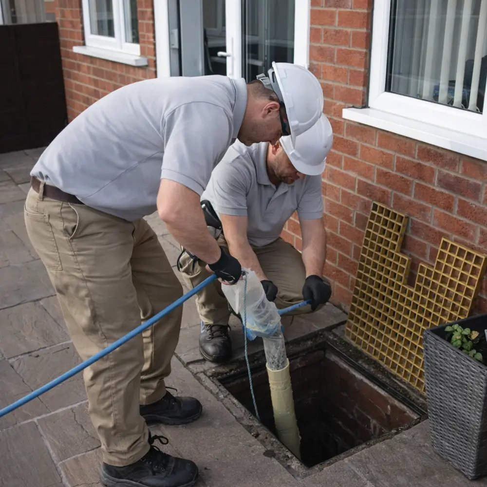 Blocked drain repair service in Mitcham